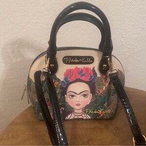 Frida Kahlo Mini Bag - Black and Cream